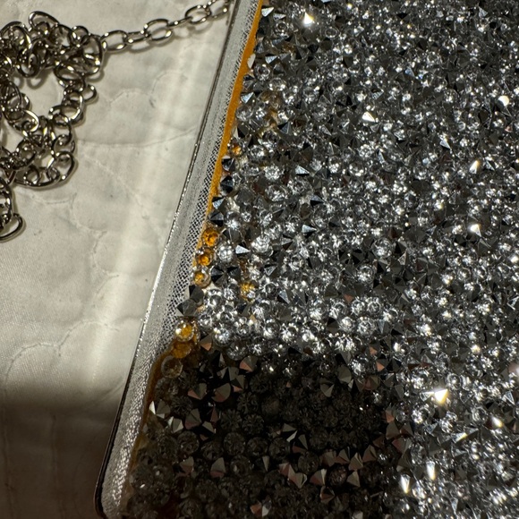 Silver sequin clutch - Picture 3 of 3
